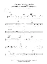 download the accordion score (Hey Won't you play) Another somebody done somebody wrong song (Interprète : B J Thomas) (Medium Swing) in PDF format
