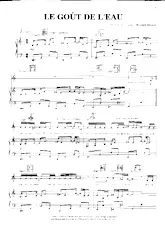 download the accordion score Le goût de l'eau in PDF format