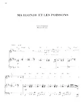 descargar la partitura para acordeón Ma blonde et les poissons en formato PDF