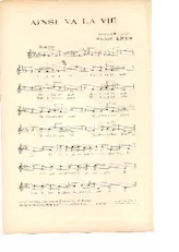 scarica la spartito per fisarmonica Ainsi va la vie (Chant : Yves Montand) in formato PDF