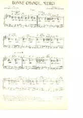 télécharger la partition d'accordéon Bonne chance Merci (Chant : Henri Génès et Jean Lefebvre) (Slow Rock) (Piano) au format PDF