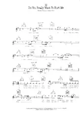 télécharger la partition d'accordéon Do you really want to hurt me (Reggae) au format PDF