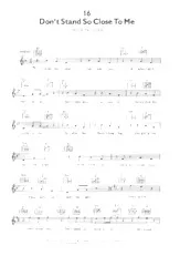 scarica la spartito per fisarmonica Don't stand so close to me (Interprètes : The Police) (Disco Rock) in formato PDF