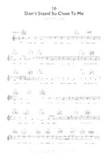 descargar la partitura para acordeón Don't stand so close to me (Interprètes : The Police) (Disco Rock) en formato PDF