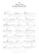 télécharger la partition d'accordéon Don't you (Forget about me) (Interprètes : Simple Minds) (Medium Rock) au format PDF