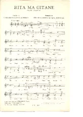 télécharger la partition d'accordéon Rita ma Gitane (Chant : Annette Lajon) (Valse) au format PDF