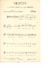 download the accordion score Destin (Chant : Tino Rossi) in PDF format