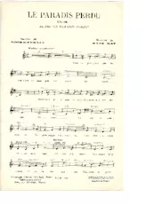 descargar la partitura para acordeón Le paradis perdu (Chant : Micheline Presle / Lucienne Delyle / Marie-José) (Valse) en formato PDF