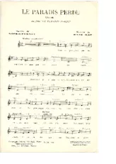 télécharger la partition d'accordéon Le paradis perdu (Chant : Micheline Presle / Lucienne Delyle / Marie-José) (Valse) au format PDF