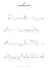 télécharger la partition d'accordéon Goodbye girl (Interprètes : Go West) (Slow) au format PDF