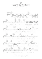 download the accordion score Hard to say I'm Sorry (Interprètes : Chicago) (Slow) in PDF format