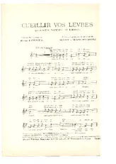 download the accordion score Cueillir vos lèvres (Questa notte ti diro) (Chant : Tino Rossi) in PDF format