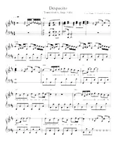 descargar la partitura para acordeón Despacito (Transcription : Jorge Vidal) en formato PDF