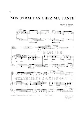 descargar la partitura para acordeón Non j'irai pas chez ma tante (Tango) en formato PDF
