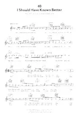 download the accordion score I should have known better (Slow) in PDF format