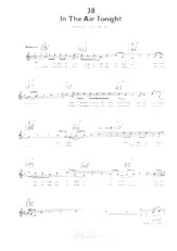 scarica la spartito per fisarmonica In the air tonight (Slow) in formato PDF