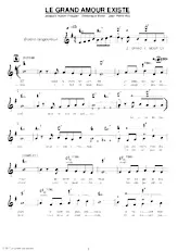 scarica la spartito per fisarmonica Le grand Amour existe (Boléro Chanté) in formato PDF