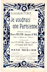 télécharger la partition d'accordéon Je voudrais une Parisienne (Revue 1926 au Palace : Palace aux Femmes) (Chant : Harry Pilcer & Suzette O'Nill) (Fox Trot) au format PDF