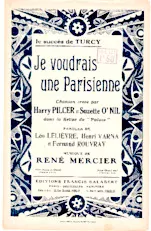 descargar la partitura para acordeón Je voudrais une Parisienne (Revue 1926 au Palace : Palace aux Femmes) (Chant : Harry Pilcer & Suzette O'Nill) (Fox Trot) en formato PDF