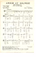 scarica la spartito per fisarmonica Amour et solfège (Solfeggio) (The Do Ré Mi Song ) (Chant : Jacques Hélian) in formato PDF