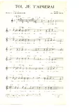 download the accordion score Toi Je t'aimerai (Chant : Gloria Lasso) (Slow) in PDF format