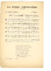download the accordion score Les petites compensations (Chansonnette Monologue) in PDF format