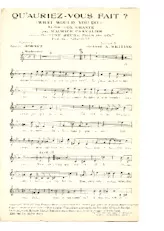 download the accordion score Qu'auriez-vous fait (What would you do) (Du Film : Une heure près de toi) (Chant : Maurice Chevalier) (Slow Fox) in PDF format