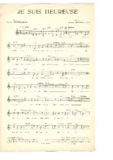 scarica la spartito per fisarmonica Je suis heureuse (Chant : Patachou) (Valse) in formato PDF