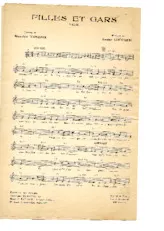 télécharger la partition d'accordéon Filles et Gars (Chant : Lily Fayol) (Valse) au format PDF