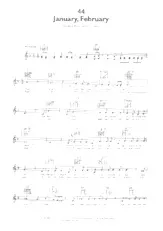 télécharger la partition d'accordéon January February (Interprète : Barbara Dickson) (Slow Rock) au format PDF