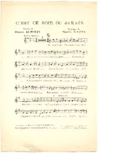 scarica la spartito per fisarmonica C'est ce soir ou jamais (Valse Boston) in formato PDF