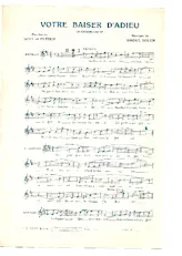 descargar la partitura para acordeón Votre baiser d'adieu (Chant : Suzanne Chevalier) (Chanson Valse) en formato PDF