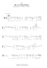 télécharger la partition d'accordéon Me and Bobby McGee (Chant : Janis Joplin) (Swing Rock) au format PDF