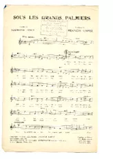 télécharger la partition d'accordéon Sous les grands palmiers (De l'Opérette : A la Jamaïque) (Chant : Jacques Morel) (Samba) au format PDF