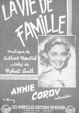 download the accordion score La vie de famille (Chant : Annie Cordy) (Valse) in PDF format