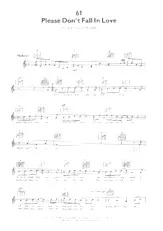 download the accordion score Please don't fall in love (Chant : Elvis Presley) (Slow) in PDF format