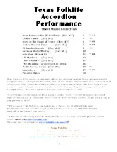 télécharger la partition d'accordéon Texas Folklife Accordion Performance (13 Titres) au format PDF