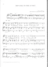 télécharger la partition d'accordéon Red sails in the sunset (Chant : Connie Francis) (Slow Fox) au format PDF