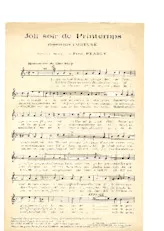 télécharger la partition d'accordéon Joli soir de printemps (Chant : Fortugé) (One Step) au format PDF