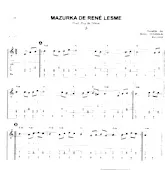 télécharger la partition d'accordéon Mazurka de René Lesme au format PDF