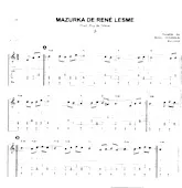 descargar la partitura para acordeón Mazurka de René Lesme en formato PDF