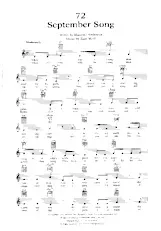 télécharger la partition d'accordéon September Song (Chant : Frank Sinatra) (Slow) au format PDF