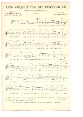 descargar la partitura para acordeón Les coquettes de Porto Rico (Niñas de Puerto Rico) (Chant : Tino Rossi / Luis Mariano) (Baiao) en formato PDF