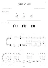 download the accordion score J' veux un mec in PDF format