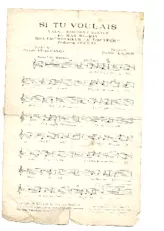 download the accordion score Si tu voulais (Du Film : Monsieur le docteur) (Chant : Max Réjean) (Boston) in PDF format