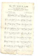 télécharger la partition d'accordéon Si tu voulais (Du Film : Monsieur le docteur) (Chant : Max Réjean) (Boston) au format PDF