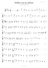 télécharger la partition d'accordéon Siffler sur la colline (Chant : Joe Dassin) (Relevé) au format PDF
