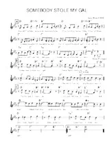 download the accordion score Somebody stole my Gal (Chant : Ted Weens / Frank Sinatra) (Fox Trot) in PDF format