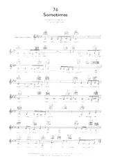 scarica la spartito per fisarmonica Sometimes (Du Film : Champions) (Chant : Elaine Paige) (Slow) in formato PDF