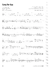 télécharger la partition d'accordéon Song for Guy (Bossa) au format PDF